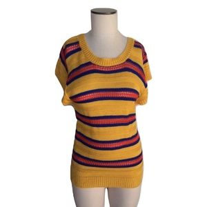 New Tulle Anthropologie Vintage 70s Stripe Sweater